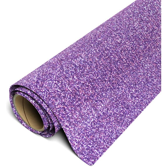 Siser Glitter HTV Iron On Heat Transfer Vinyl 20" x 6ft (2 Yards) Roll - Lilac