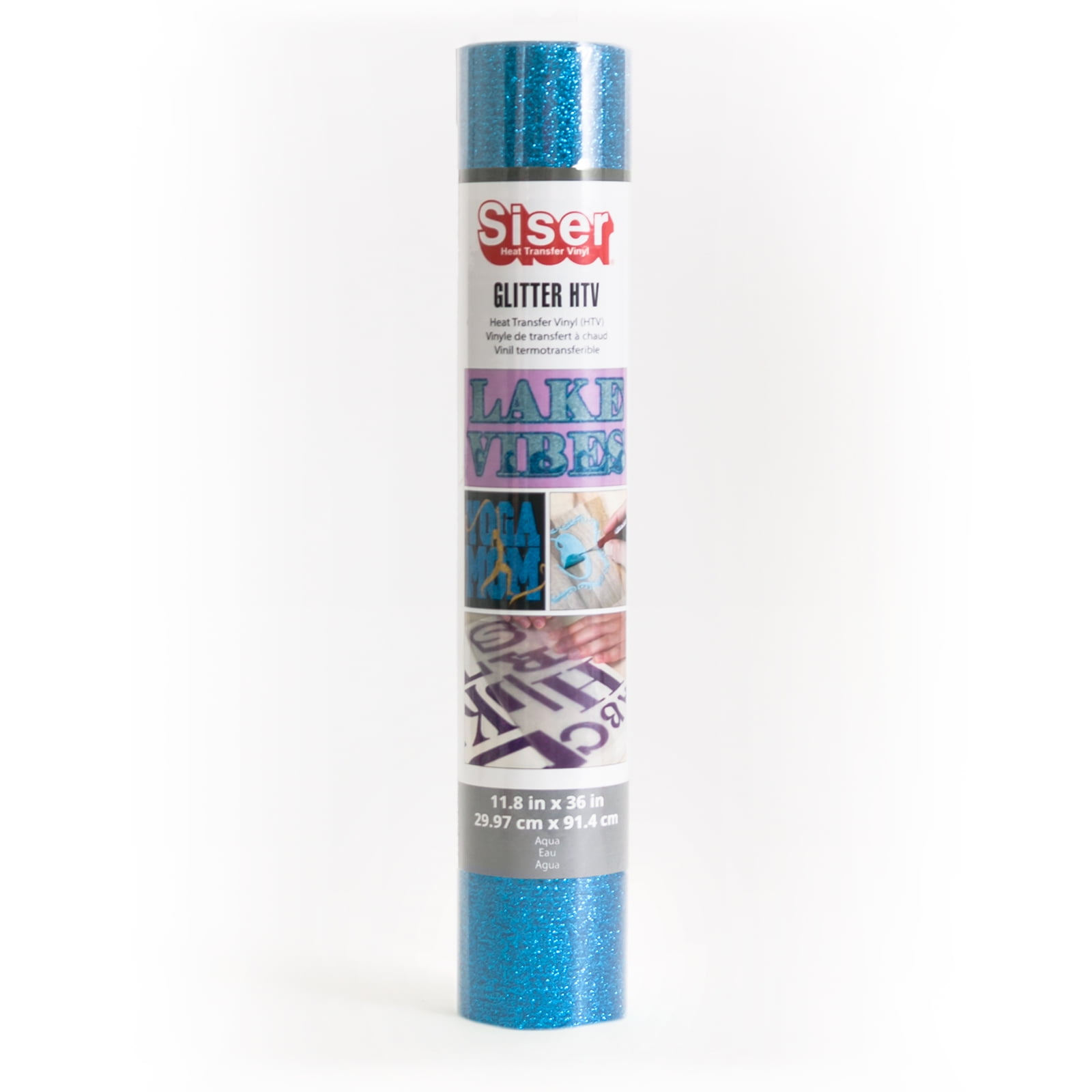 Siser Glitter HTV Vinyl 11.8"X36" Roll-Aqua