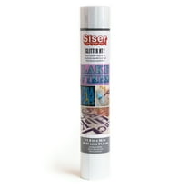 Siser Glitter Heat Transfer Vinyl: Rainbow White, 11.8 x 36 inches