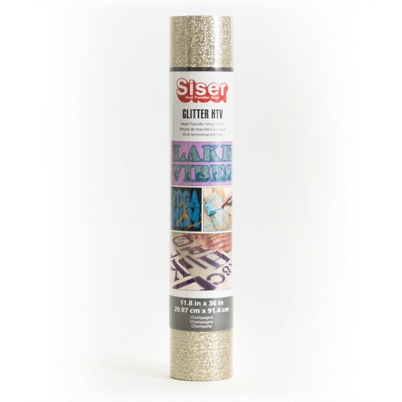 Siser® Glitter Heat Transfer Vinyl Champagne, 11.8" x 36" Roll