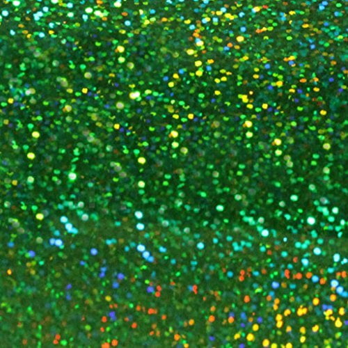 Siser Holographic HTV 20" x 12" - 1 Sheet - Iron on Heat Transfer Vinyl for T-Shirts Green