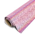 Siser Holographic HTV 20"x1yd Iron on Heat Transfer Vinyl Light Pink