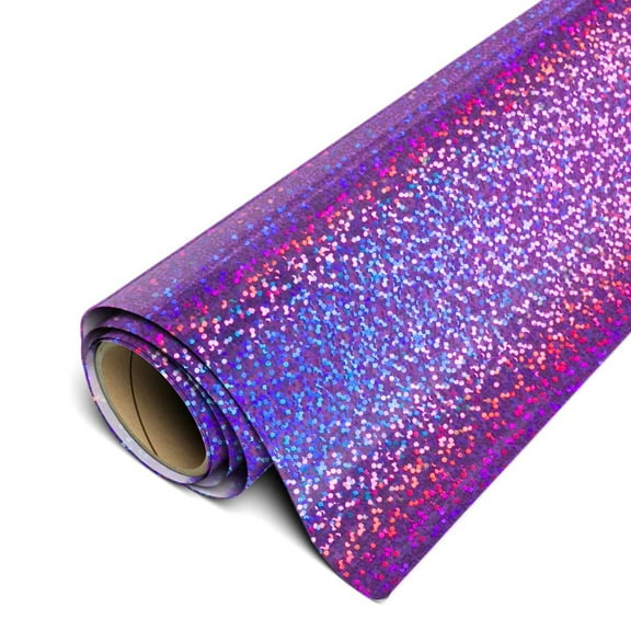Siser Holographic HTV 20"x1yd - Iron on Heat Transfer Vinyl Purple