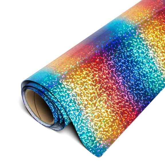 Siser Holographic HTV 20"x5ft - Iron on Heat Transfer Vinyl Rainbow