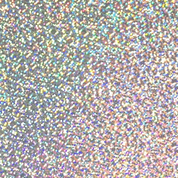 Siser Holographic HTV Iron On Heat Transfer Vinyl 10" x 12" 1 Precut Sheet - Silver