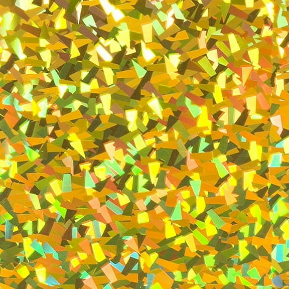 Siser Holographic HTV Iron On Heat Transfer Vinyl 10" x 12" 5 Precut Sheets - Gold Crystal