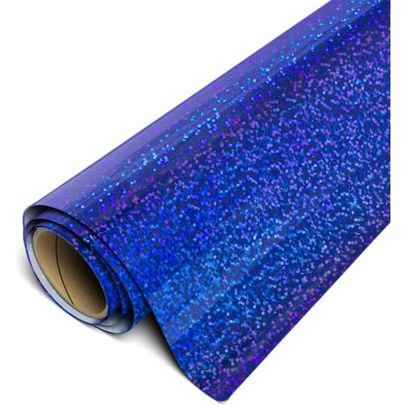 Siser Holographic HTV Iron On Heat Transfer Vinyl 20" x 10ft Roll - Royal Blue
