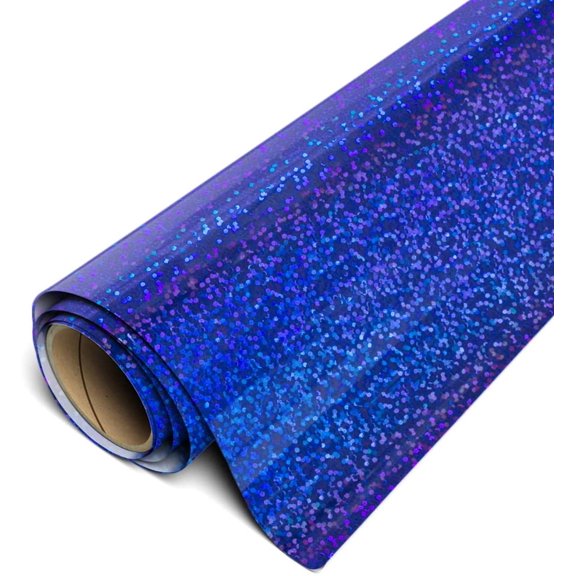 Siser Holographic HTV Iron On Heat Transfer Vinyl 20" x 10ft Roll - Royal Blue