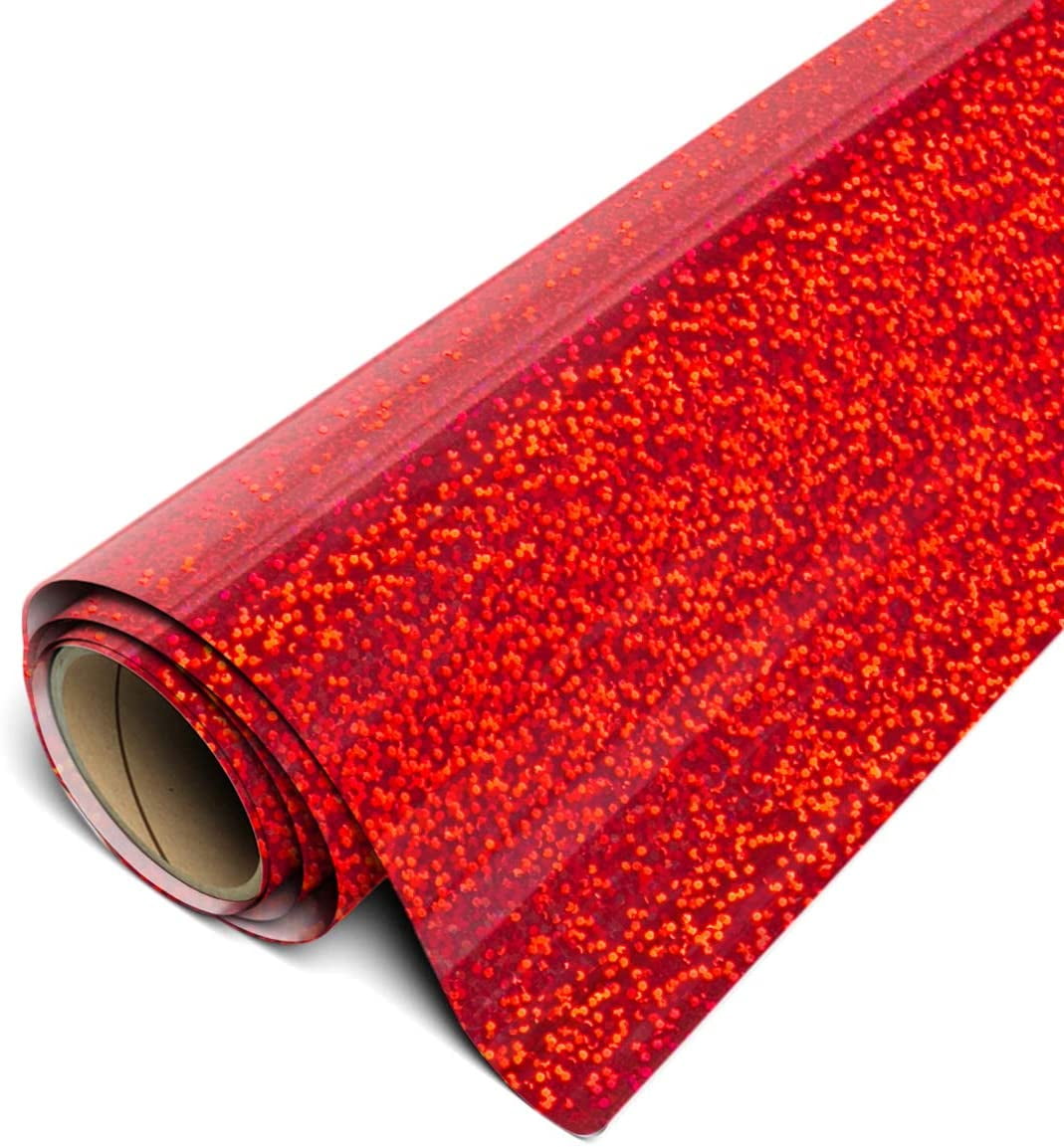 Siser Holographic HTV Iron On Heat Transfer Vinyl 20" x 15ft (5 Yards) Roll - Red