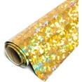 thumbnail image 1 of Siser Holographic HTV Iron On Heat Transfer Vinyl 20" x 20ft Roll - Gold Crystal, 1 of 3
