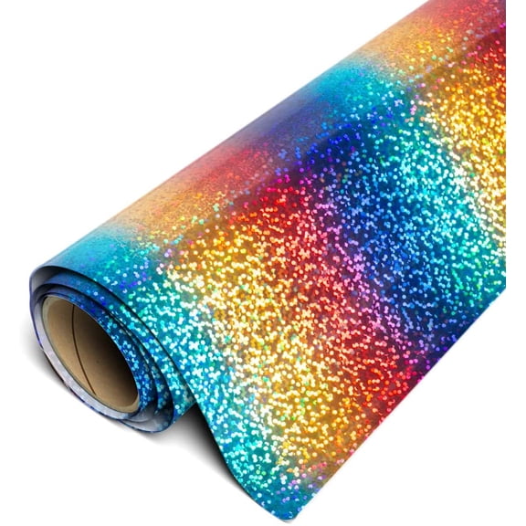 Siser Holographic HTV Iron On Heat Transfer Vinyl 20" x 25ft Roll - Rainbow