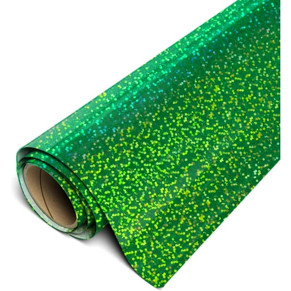 Siser Holographic HTV Iron On Heat Transfer Vinyl 20" x 30ft (10 Yards) Roll - Green
