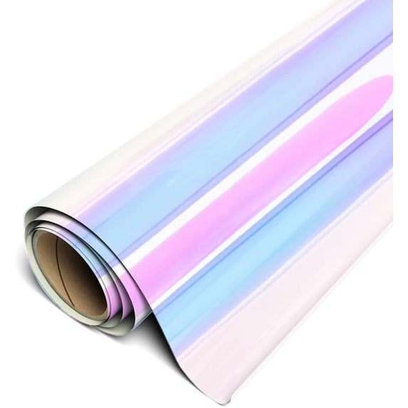 Siser Holographic HTV Iron On Heat Transfer Vinyl 20" x 5ft Roll - Rainbow Pearl