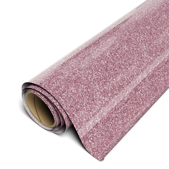 Siser Sparkle HTV 12"x5yd Roll - Smooth Glitter Heat Transfer Vinyl Perfect Pink
