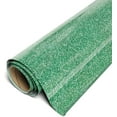 thumbnail image 1 of Siser Sparkle HTV Iron On Heat Transfer Vinyl 12" x 10ft Roll - Green Leaf, 1 of 3