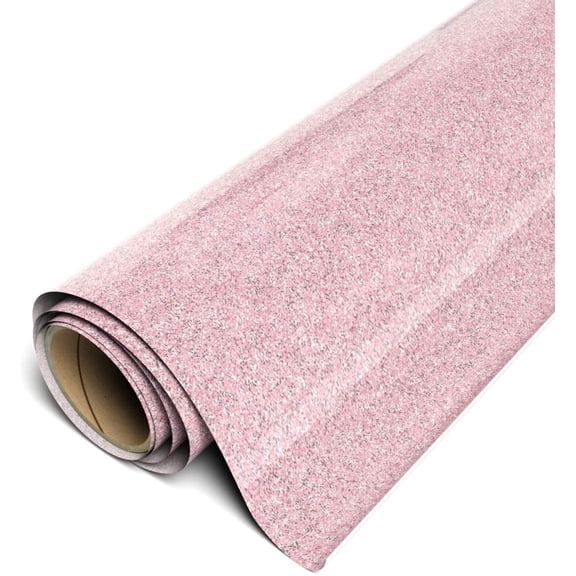 Siser Sparkle HTV Iron On Heat Transfer Vinyl 12" x 25ft Roll - Pink Lemonade