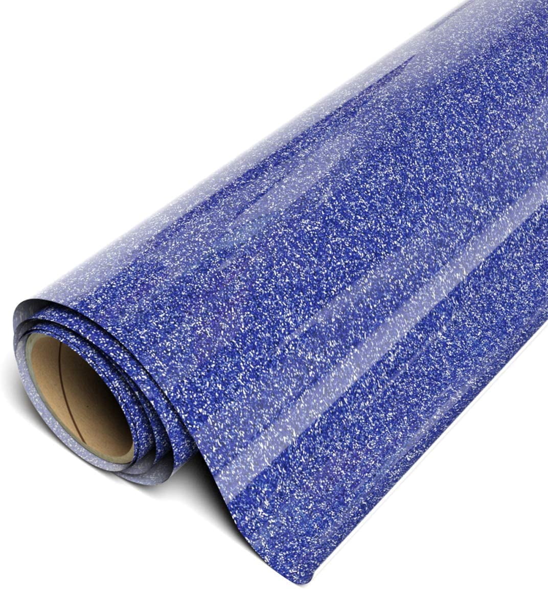 Siser Sparkle HTV Iron On Heat Transfer Vinyl 12" x 30ft (10 Yards) Roll - Blue Jean