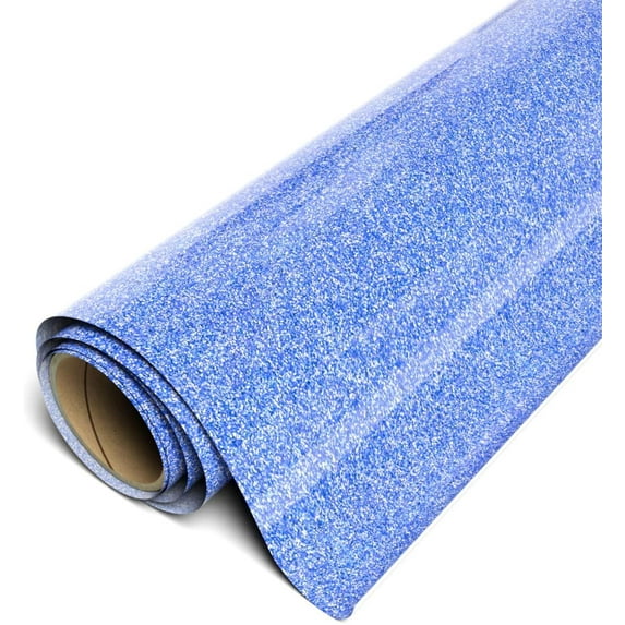 Siser Sparkle HTV Iron On Heat Transfer Vinyl 12" x 30ft (10 Yards) Roll - Cornflower Blue