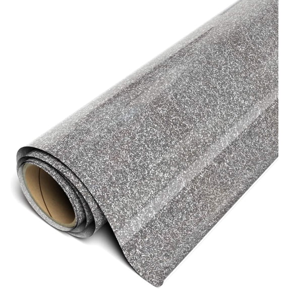 Siser Sparkle HTV Iron On Heat Transfer Vinyl 12" x 75ft (25 Yards) Roll - Silver Sword