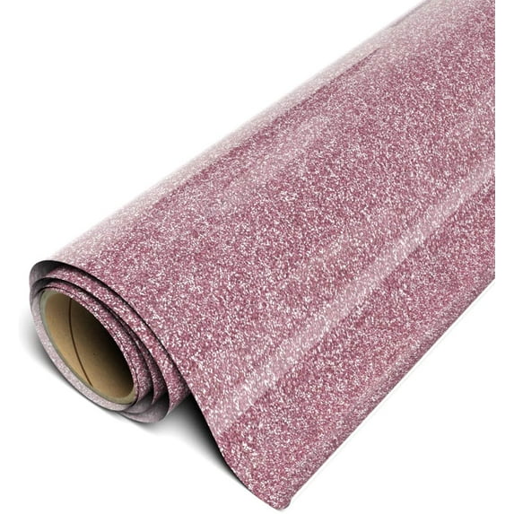 Siser Sparkle HTV Iron On Heat Transfer Vinyl 12" x 9ft (3 Yards) Roll - Perfect Pink