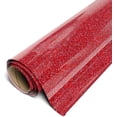 thumbnail image 1 of Siser Sparkle HTV Iron On Heat Transfer Vinyl 12" x 9ft (3 Yards) Roll - Tomato Red, 1 of 3