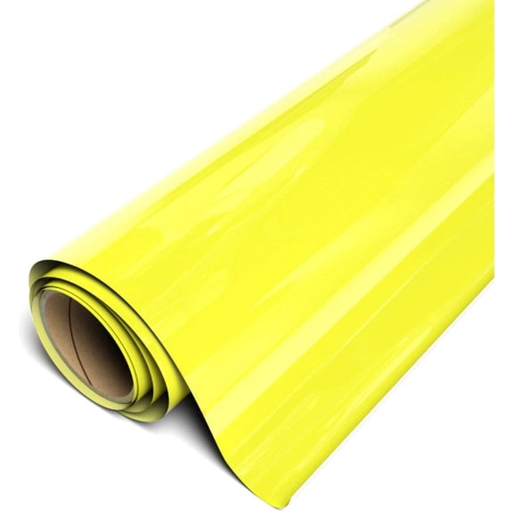 Siser Stretch Easyweed HTV Iron On Heat Transfer Vinyl 11.8" x 15ft (5yd) Roll - Lemon Yellow