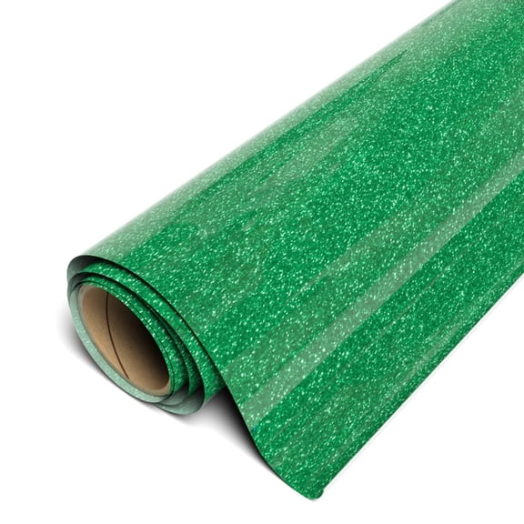 Siser Twinkle HTV 20"x12" Sheet - Reflective Glitter Heat Transfer Vinyl Green