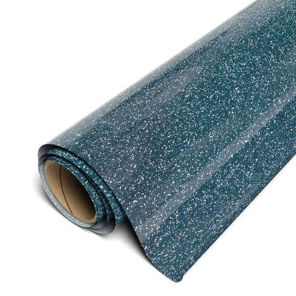 Siser Twinkle HTV 20"x12" Sheet - Reflective Glitter Heat Transfer Vinyl Navy Blue