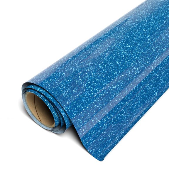 Siser Twinkle HTV 20"x12" Sheet - Reflective Glitter Heat Transfer Vinyl Royal Blue