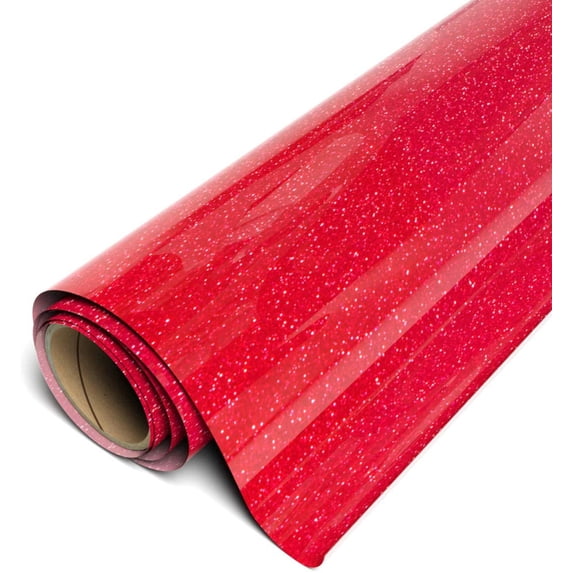 Siser Twinkle HTV Iron On Heat Transfer Vinyl 20" x 10ft Roll - Red