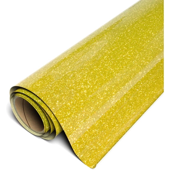 Siser Twinkle HTV Iron On Heat Transfer Vinyl 20" x 3ft (1 Yard) Roll - Gold