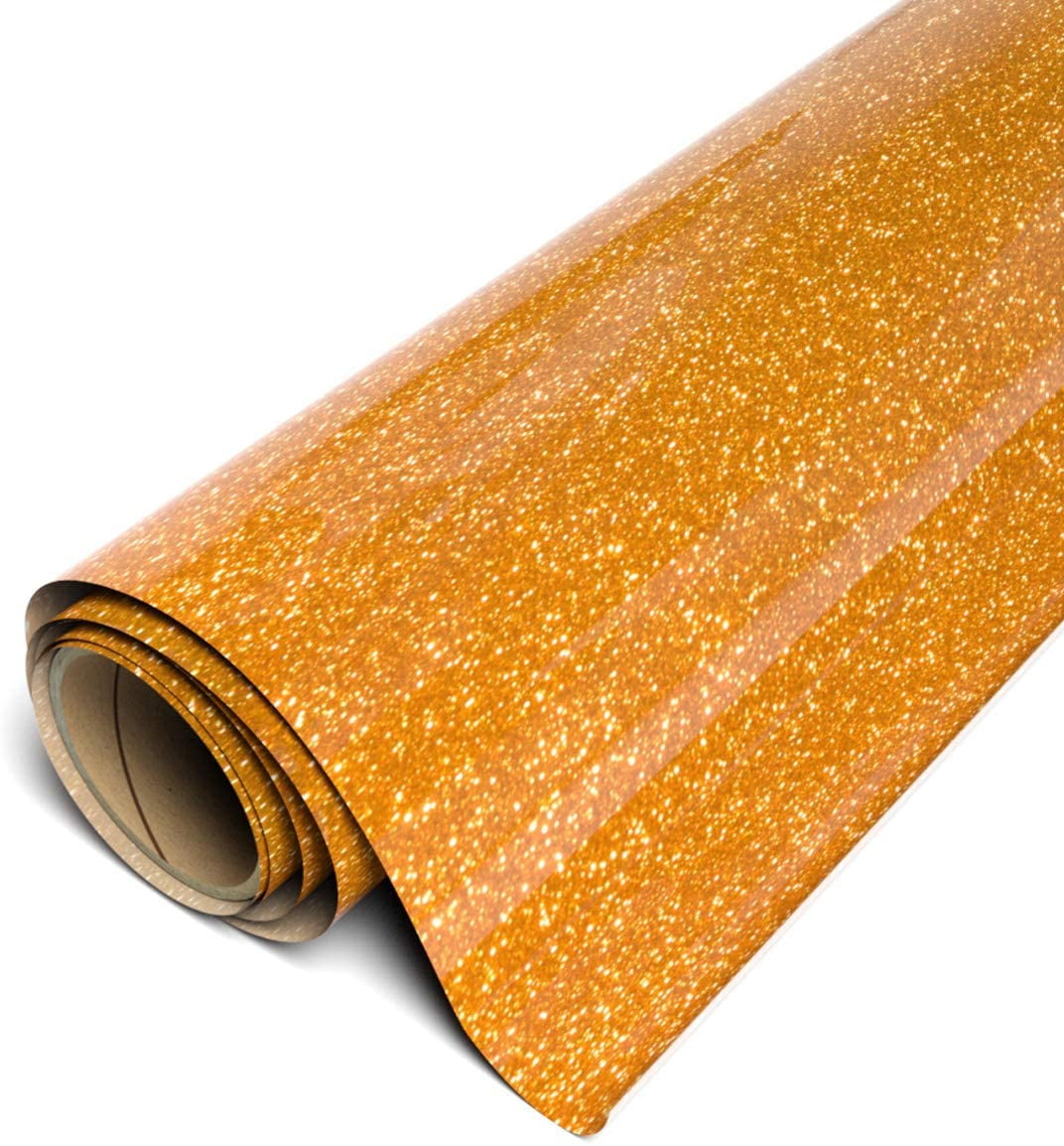 Siser Twinkle HTV Iron On Heat Transfer Vinyl 20" x 3ft (1 Yard) Roll - Orange