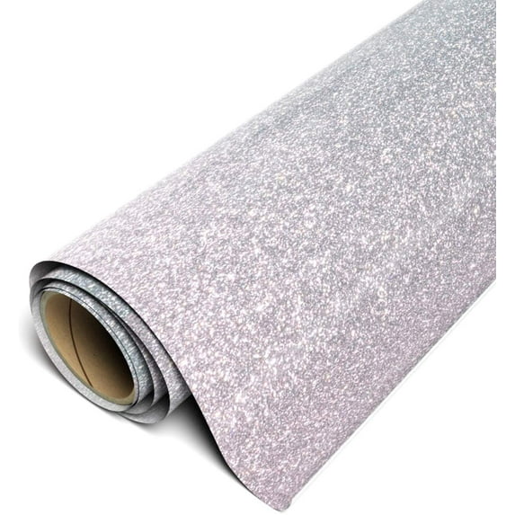 Siser Twinkle HTV Iron On Heat Transfer Vinyl 20" x 6ft (2 Yards) Roll - Silver