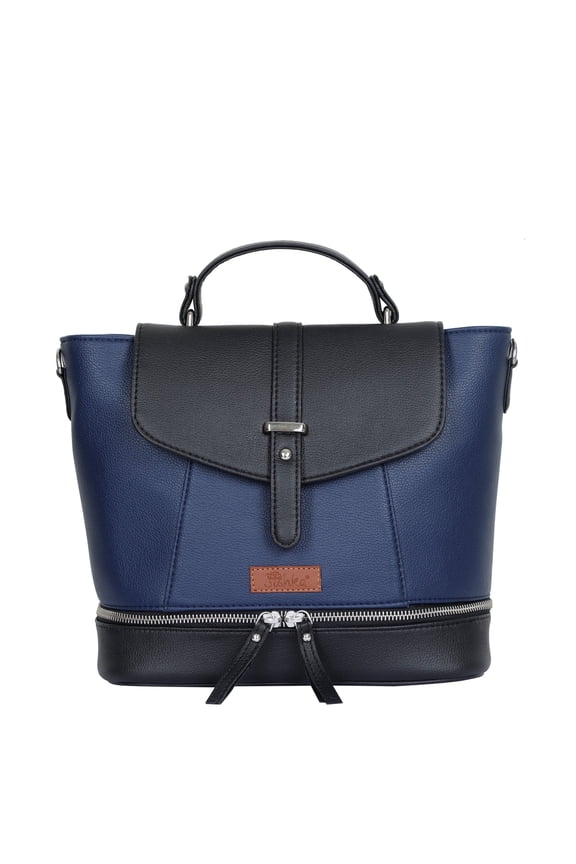 Blue Backpack for Women Multi-Use Vegan Leather Purse, Shoulder Bag & Handbag for Work, Daily Use & Travel