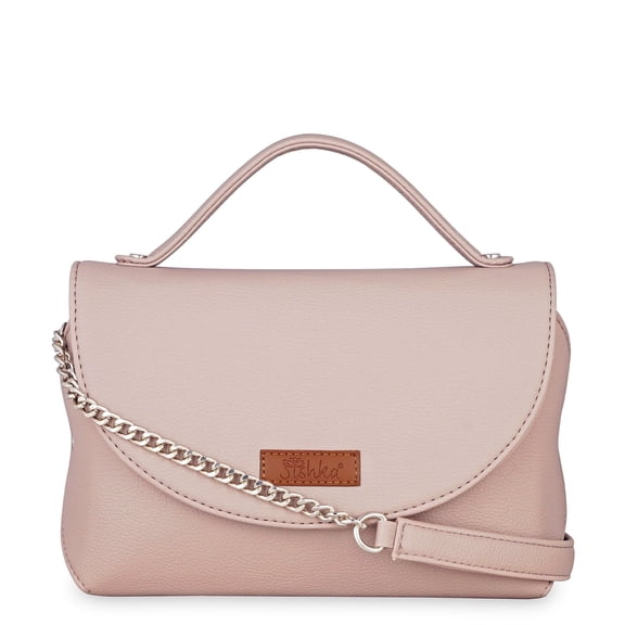Sishka Mauve Crossbody Shoulder Bag for Women in Vegan Leather  Stylish Sling with Top Handle & Adjustable Strap