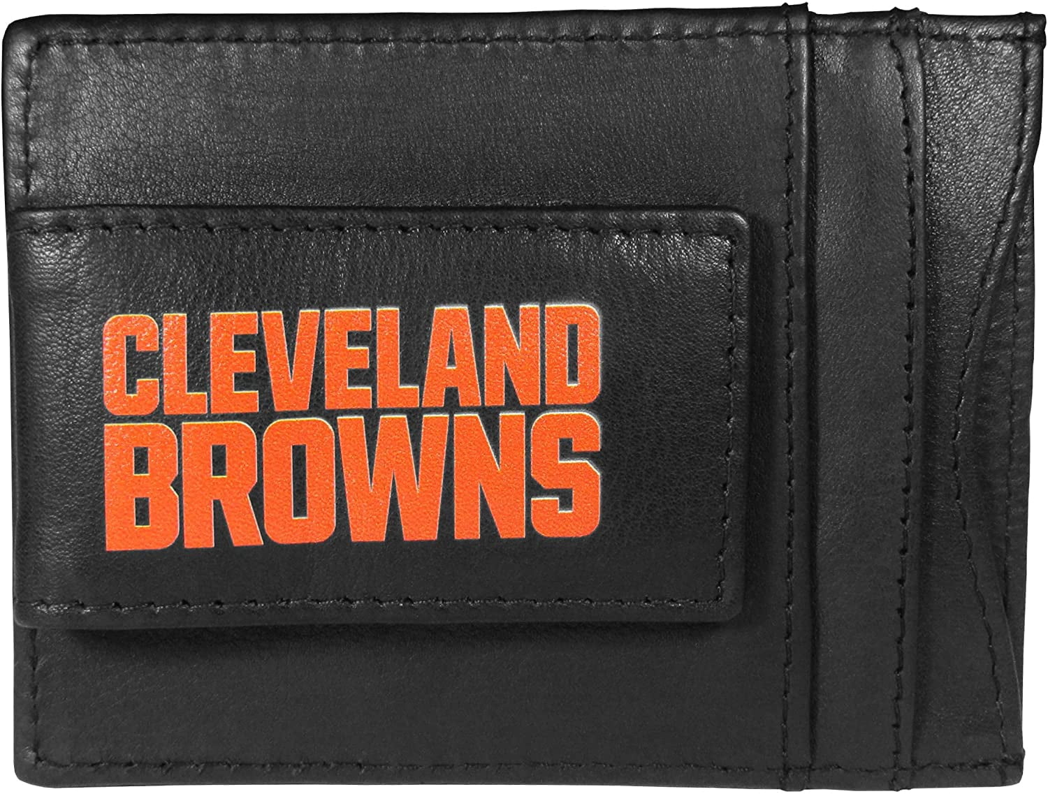 Siskiyou Sports NCAA Virginia Tech Hokies Leather Cash & Cardholder - Slim Wallet With Money Clip & ID Window