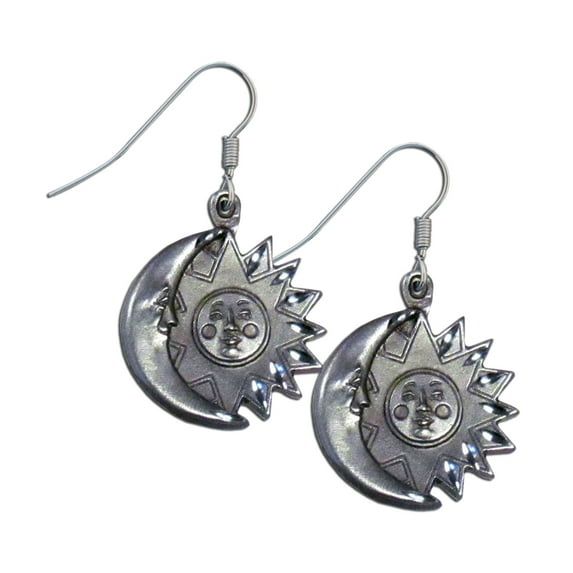 Siskiyou Sports Fan Jewelry Gift Dangle Earrings - Sun & Moon