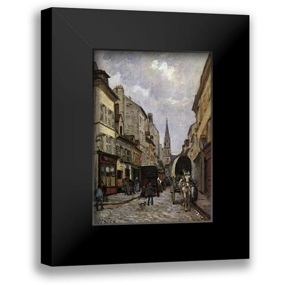 Sisley, Alfred 11x14 Black Modern Framed Museum Art Print Titled - La Grande Rue Argenteuil