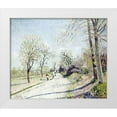 thumbnail image 1 of Sisley, Alfred 14x12 White Modern Wood Framed Museum Art Print Titled - The Road from Veneux to Moret, 1 of 4