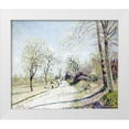 thumbnail image 1 of Sisley, Alfred 17x15 White Modern Wood Framed Museum Art Print Titled - The Road from Veneux to Moret, 1 of 4