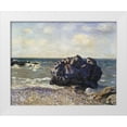 thumbnail image 1 of Sisley, Alfred 24x20 White Modern Wood Framed Museum Art Print Titled - Langland Bay Storrs Rock Morning, 1 of 4