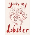 thumbnail image 1 of Sissan Richardt - You'Re My Lobster Print Wall Art, Modern Wall Decor For Living Room Bedroom, 24x36 UNFRAMED, 1 of 2