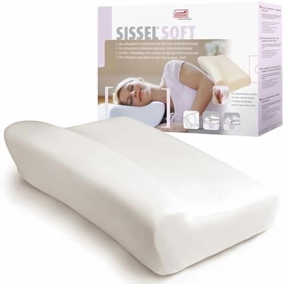 Sissel Venosoft Leg Pillow, Large, Venous Blood Flow Support, Pressure Relief, Velour Cover