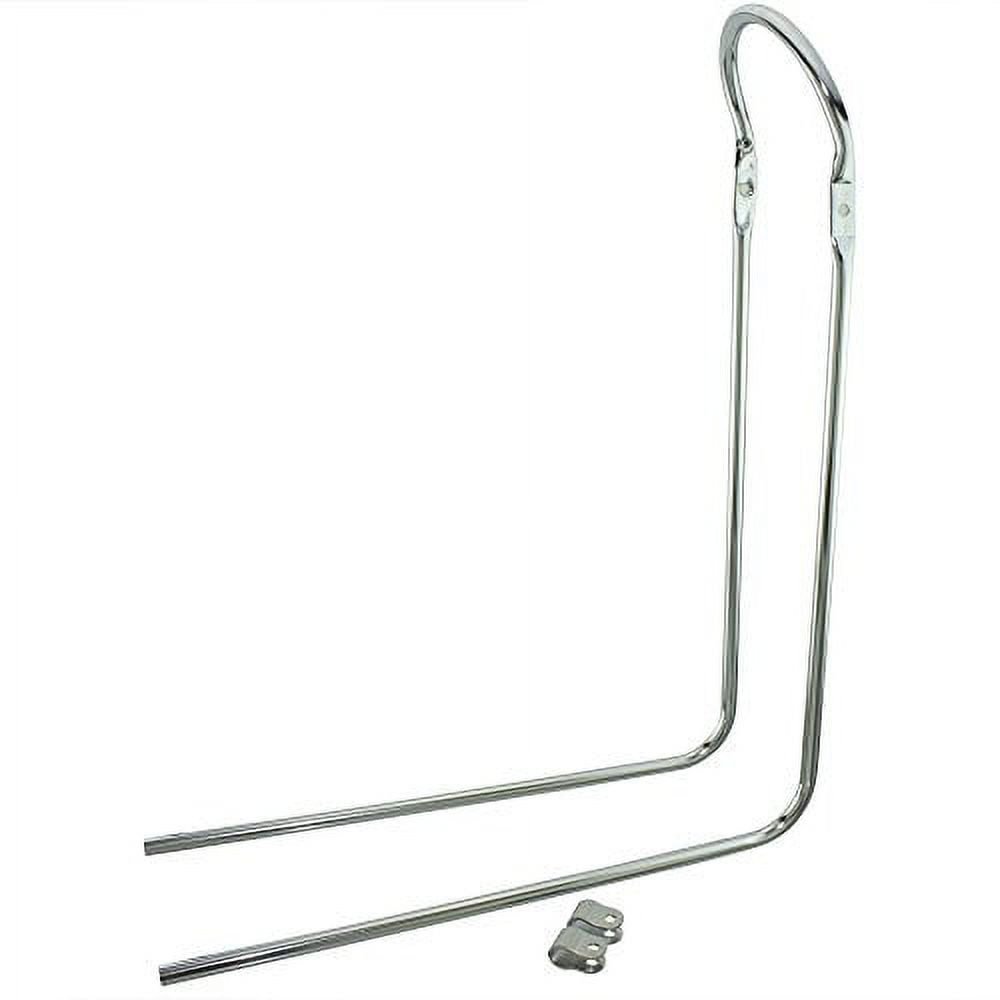 Sissy Bar 90 Bent W/Clamps Chrome, Various Sizes & Colors (Chrome, For