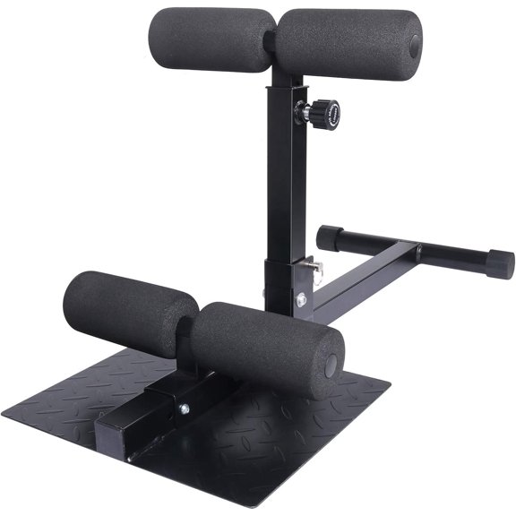 Sissy Squat Machine Adjustable Height, Protective Thick Steel Fitness Gym