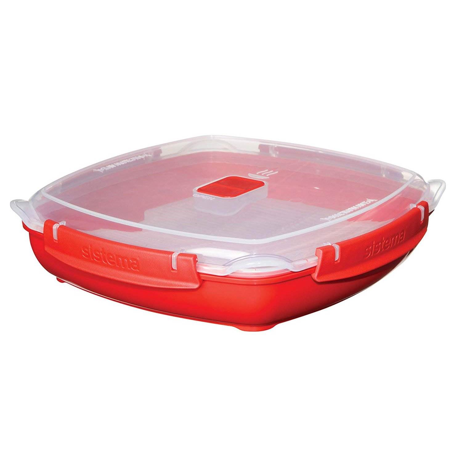 Sistema 1106ZS Large Microwave Collection Plate w/ Removable Steaming ...