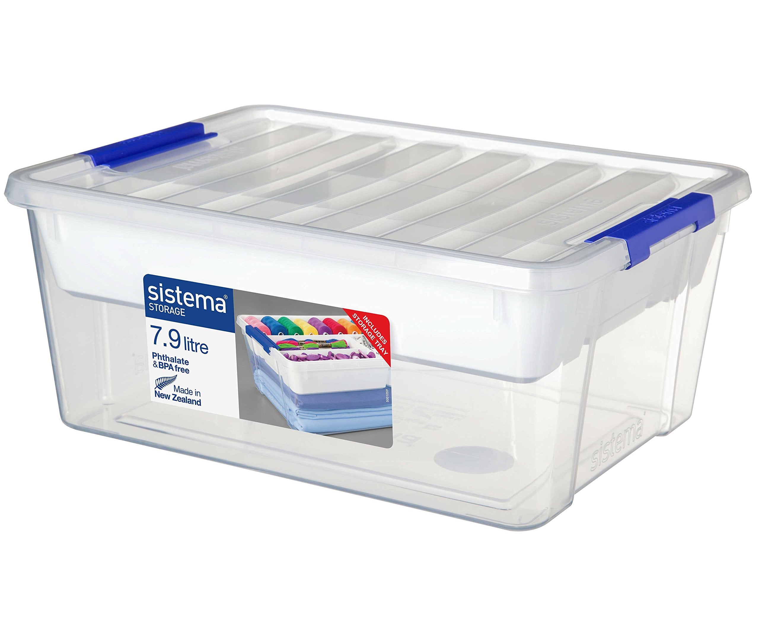 Walmart Containers SISTEMA 7007802 GENERAL STORAGE 7.9L WITH TRAY STACKABLE - Walmart.com