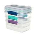 thumbnail image 1 of Sistema KLIP IT 4.1 Cup Plastic Food Storage Containers, Set of 3, 1 of 5
