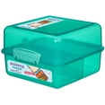 thumbnail image 1 of Sistema Lunch Box with Compartments | 1.4 L Lunch Cube | Food Storage Container with Lid | BPA-Free | Assorted Colours, 1 of 6