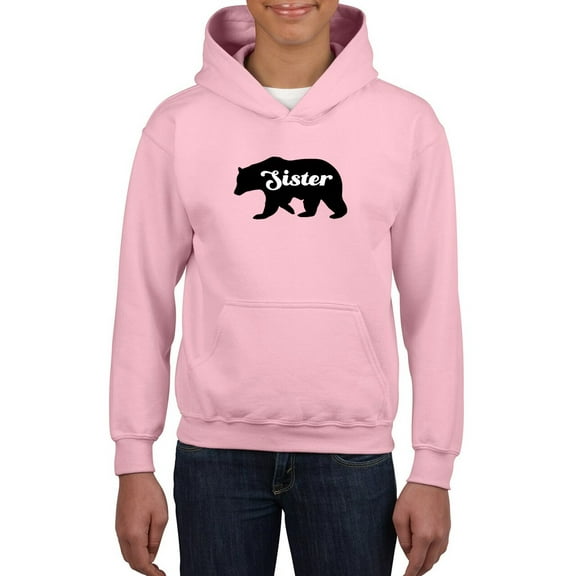 Sister Bear Hoodie Juniors -Smartprints Designs,  Medium